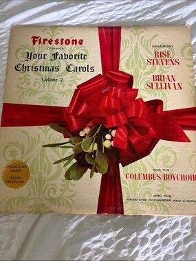 Your Favorite Christmas Carols Vinyl Album – Red Ribbon Cover 1963